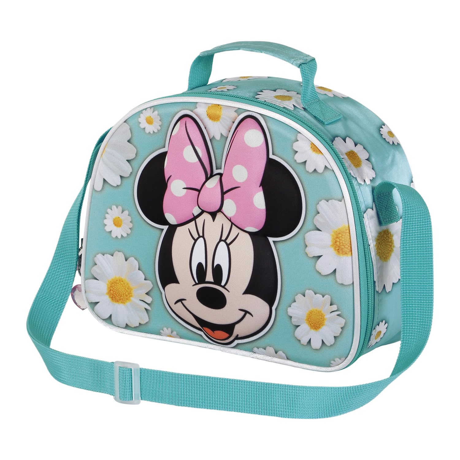 Minnie Mouse Spring-3D Lunch Bag, Blue, 25.5 x 20 cm