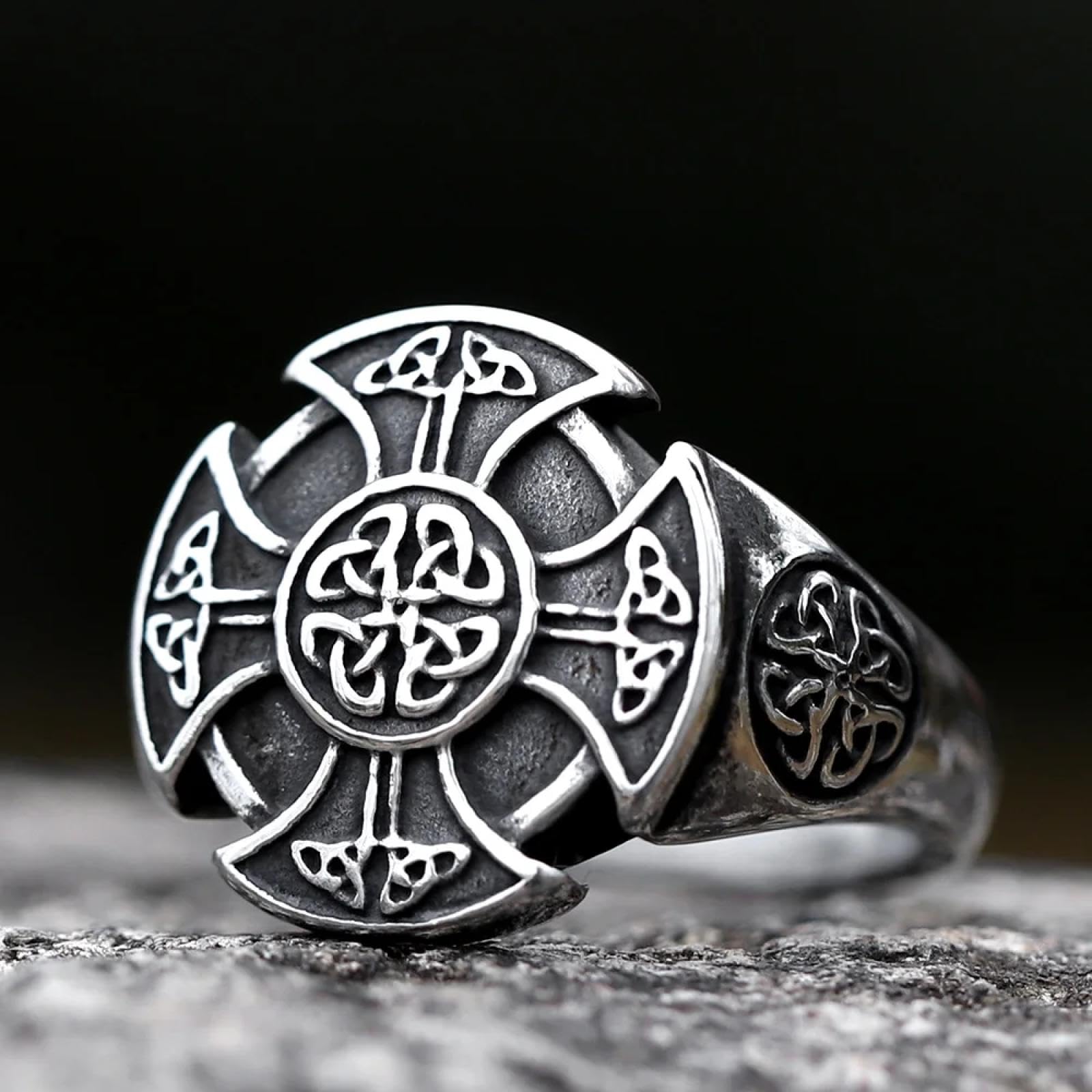Ring Ringe Damen Bijouterie Herren Vintage Kreuz Wikinger Ring Männer Jungen Nordischer Wikinger Axt Ring Männlicher Nordischer Mythologie Schmuck