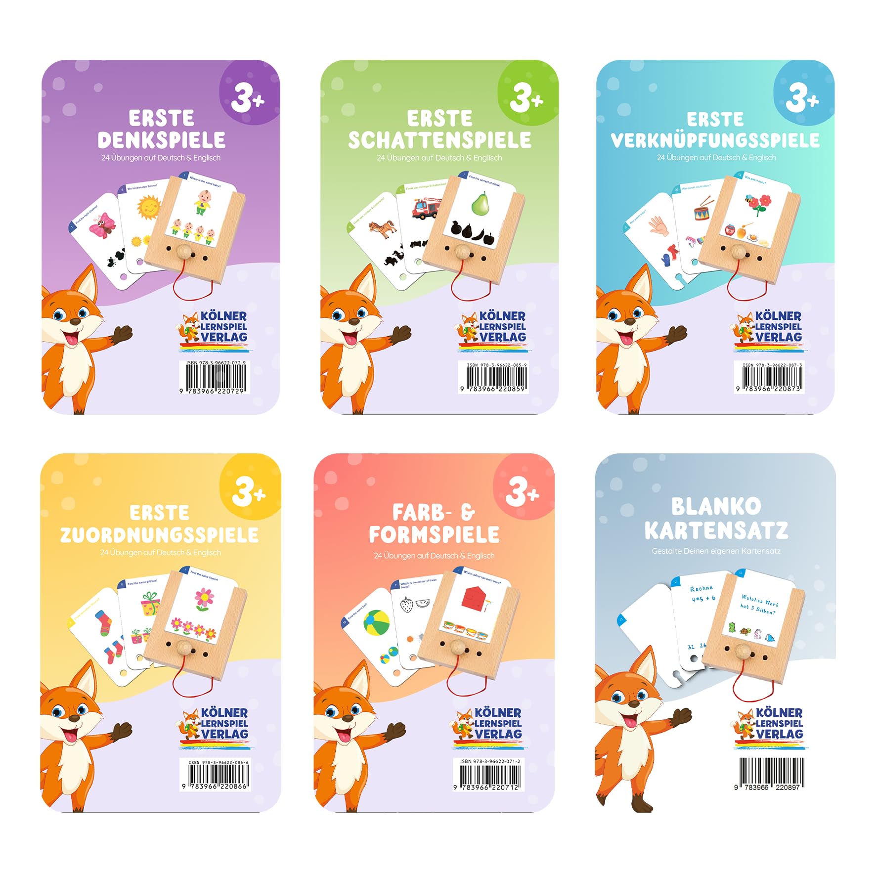 Kölner Lernspielverlag Zestaw startowy z otworami od 3 lat z 6 zestawami kart