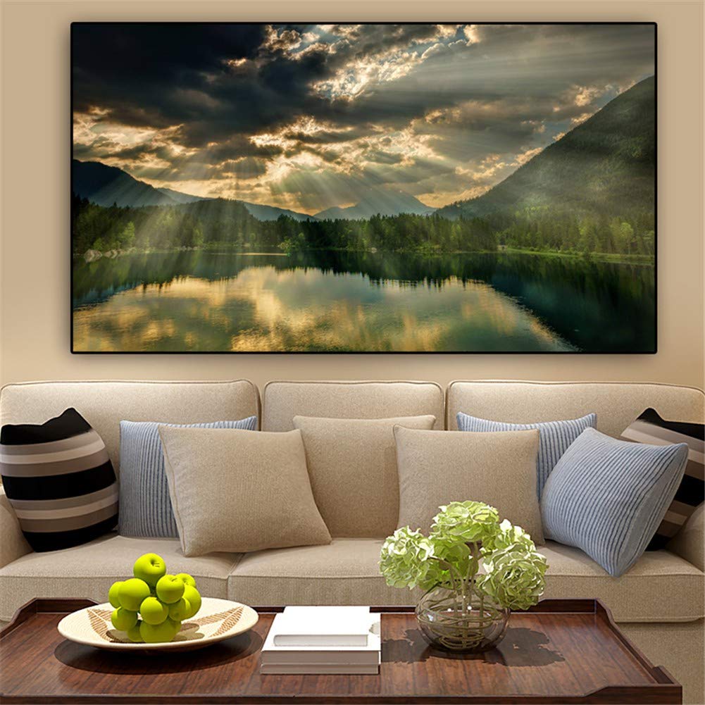 Diamond Painting Kit 5D – Großes Bild 70x200 Cm, Mit Quadrat-Bohrern, Komplett-Set Für Erwachsene & Kinder