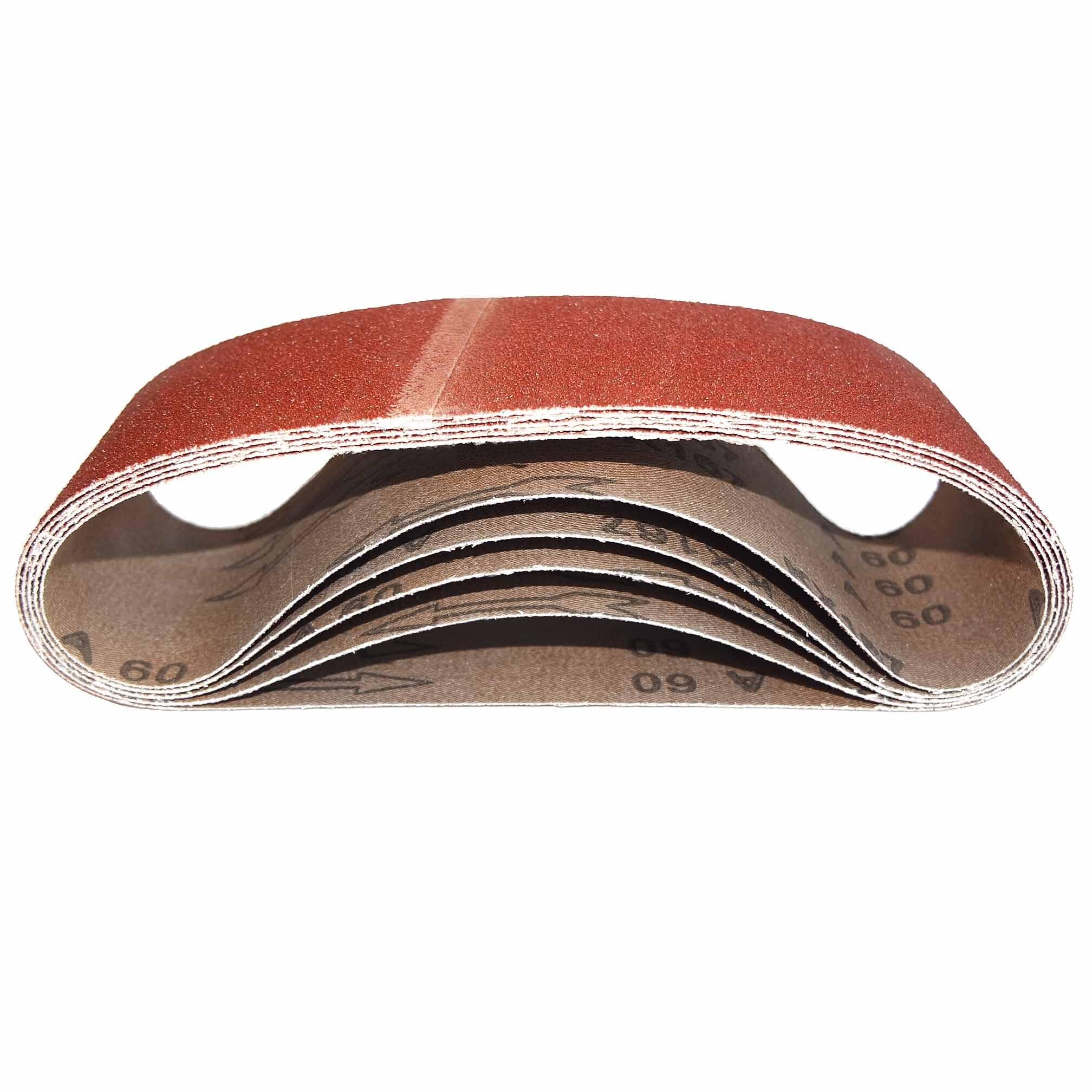 Schleifbänder | 75x457mm | P40 | 50 Stück | Körnung wählbar P40 - P400 | Gewebe-Schleifband Bandschleifpapier Bandschleifer zum Schleifen, Feilen, Schärfen und Entrosten