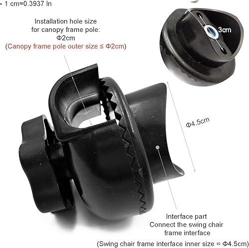 Miniatura 6 de Accesorios de plástico para columpio de jardín (tipo 3) para fijar el marco del toldo al marco del columpio (1PCSCTN)