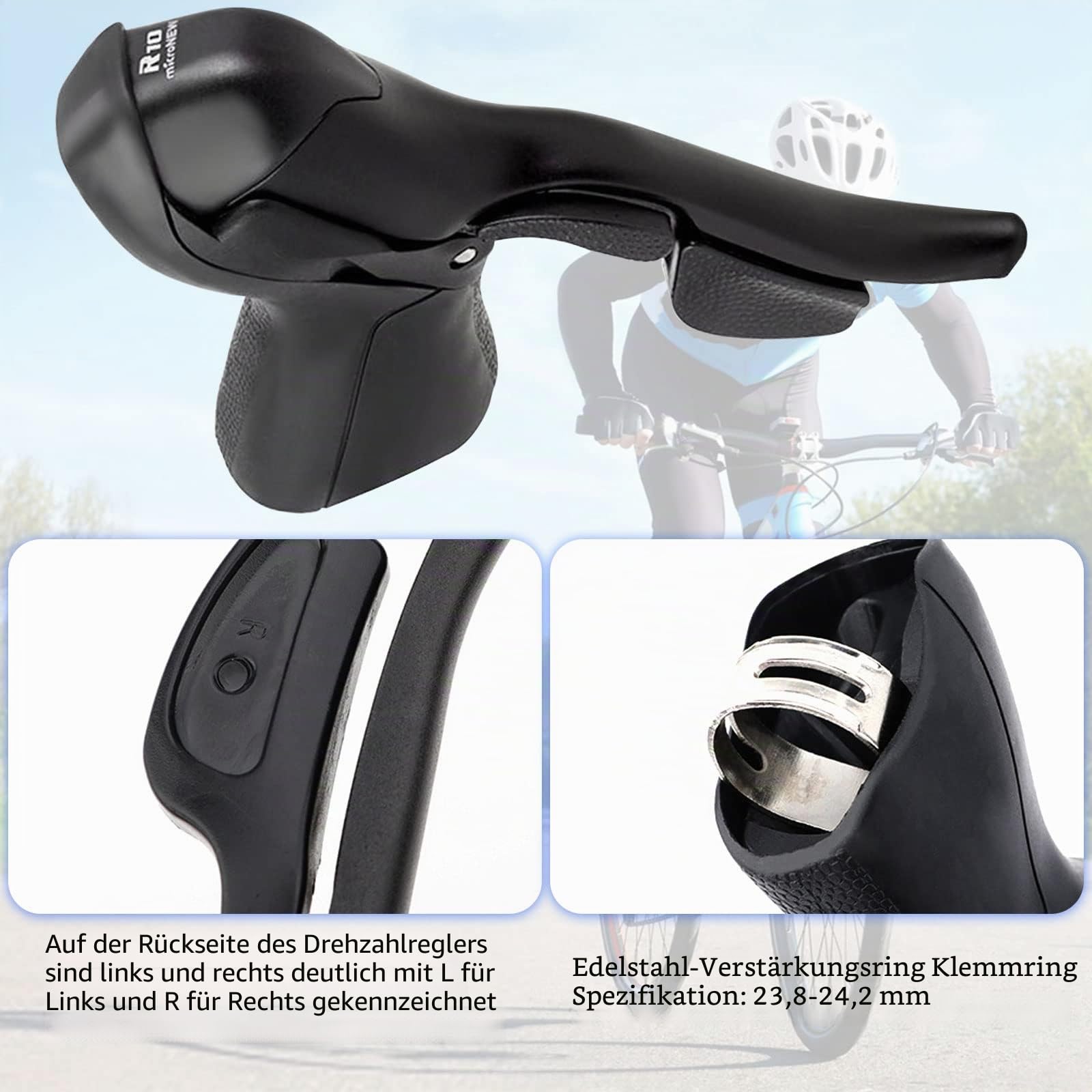 1 Paar Rennrad Schalthebel, 3 x 7 21 Speed Geschwindigkeit | Dual Control Schalthebel für Mountainbike Lenker Bremshebelgriffe zum Radfahren (L3 x R7 Speed)