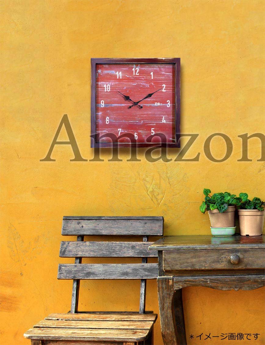 インテリア時計   table clock Amazon.co.jp: JIG 掛け時計Clock re-(クロック) Yellow CRE-51368