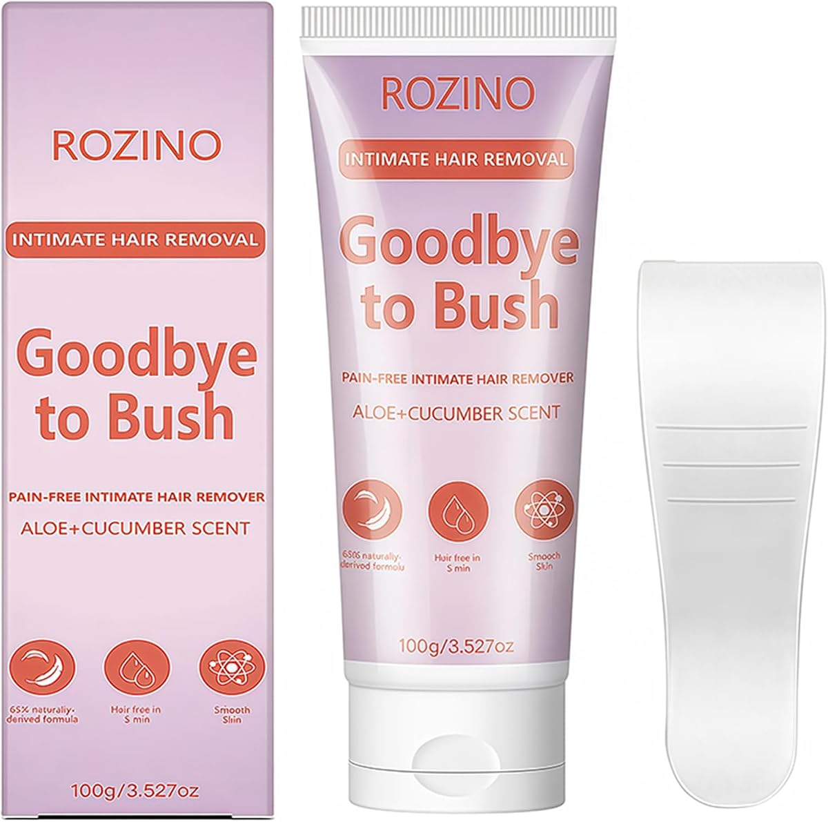 Intimate Hair Removal Cream for Women, Sensitive Depilatory Cream | Painless Hair Removal Cream lfor Bikini Area, Private Parts, Pubic Hair, Legs & Underarms, Gentle Fast-Acting Formula