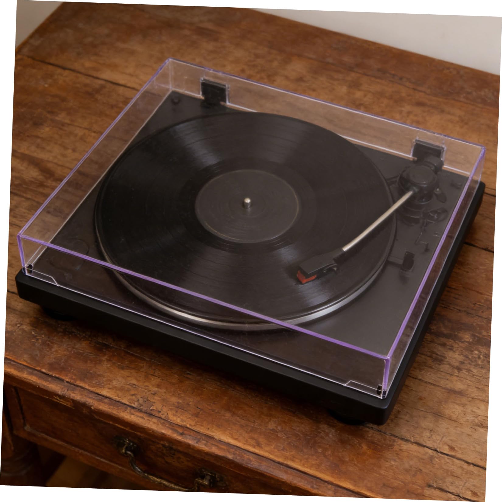 BESPORTBLE Copertura Antipolvere Trasparente in Acrilico di Dischi, Design Curato e Affidabile, per Impianti Audio Domestici, Protezione per Vinili