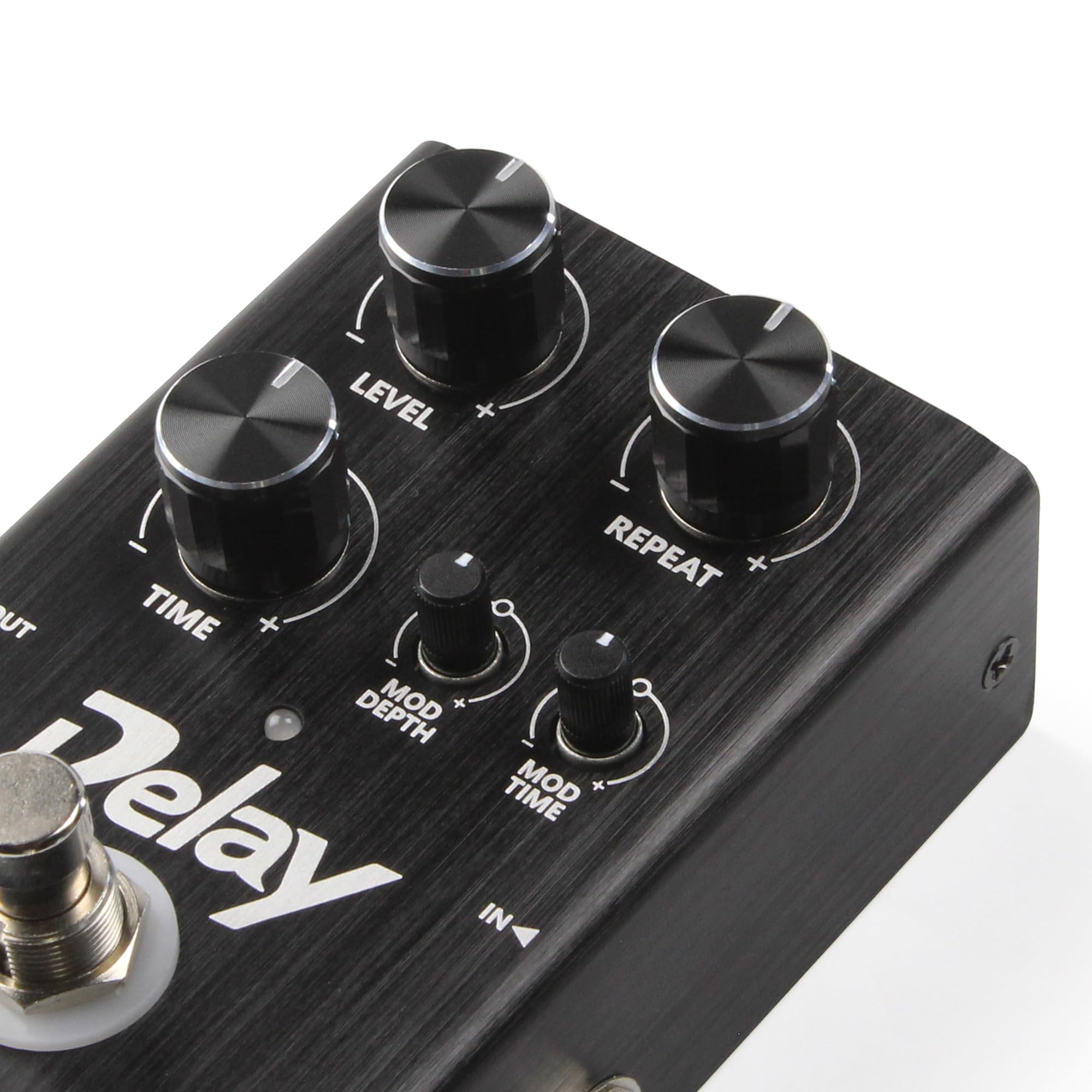 FLEOR Analog-Delay-Pedal mit Modulation, warmen Ambient-Echo-Effekten, True-Bypass-Gitarrenpedal für E-Gitarre, Bass und Synthesizer