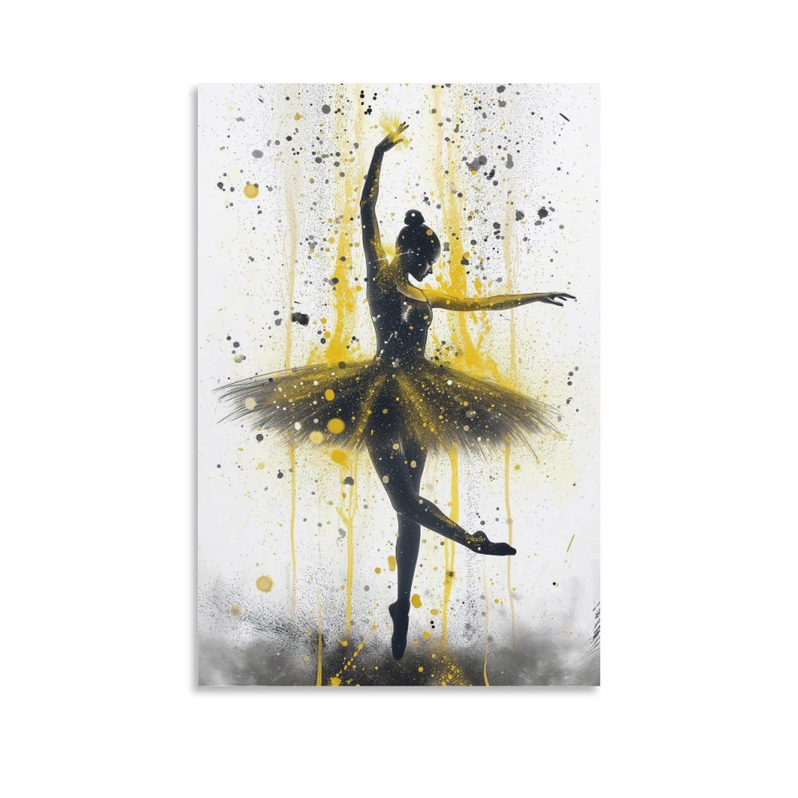 Unrxjzlvm Unframe-Style-18 Ballet Dance Print, Canvas Prints, Framed Wall Art For Bedroom & Living Room, Modern Home Decor Print For Special Occasions 20X30inch(50X75cm)
