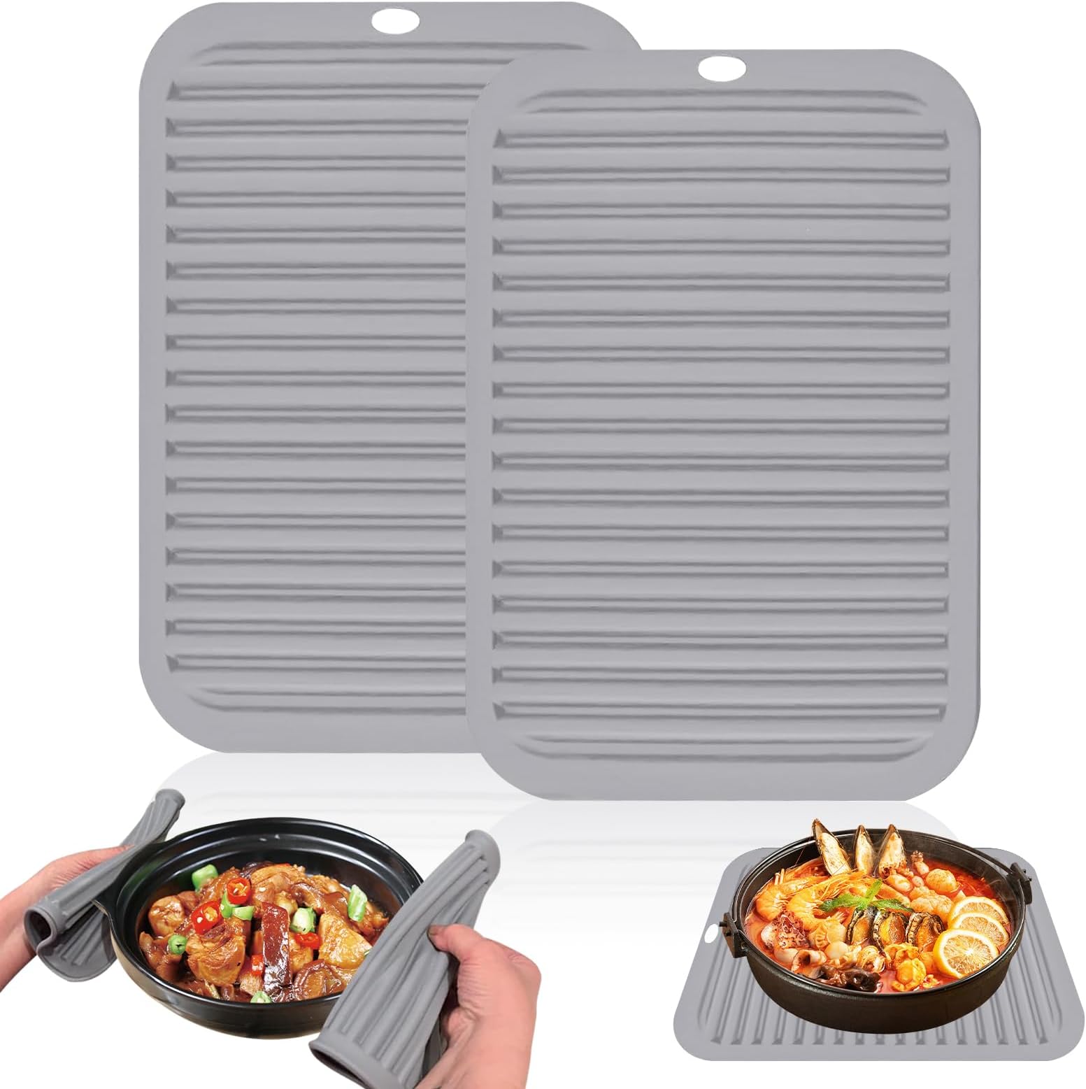 New Star Foodservice 2PCS Silicone Mats Worktops，Kitchen Worktop