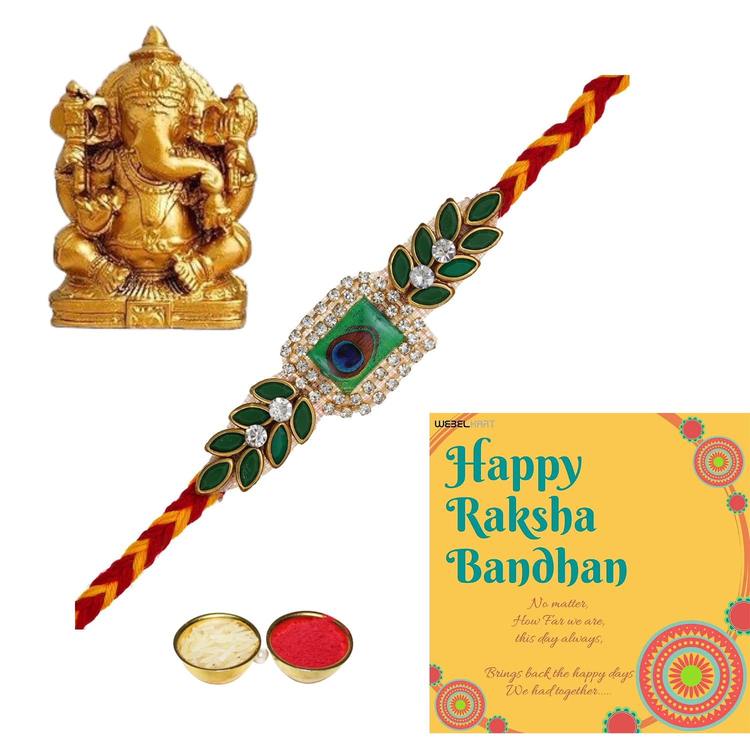 Webelkart Rakhi For Brother|Rakhi For Brother And Bhabhi| Rakhi For Bhaiya Bhabhi Rakshabandhan For Brother Rakhi Gift (Designs-2) (B0CCL9Q77W) Amazon Price History, Amazon Price Tracker