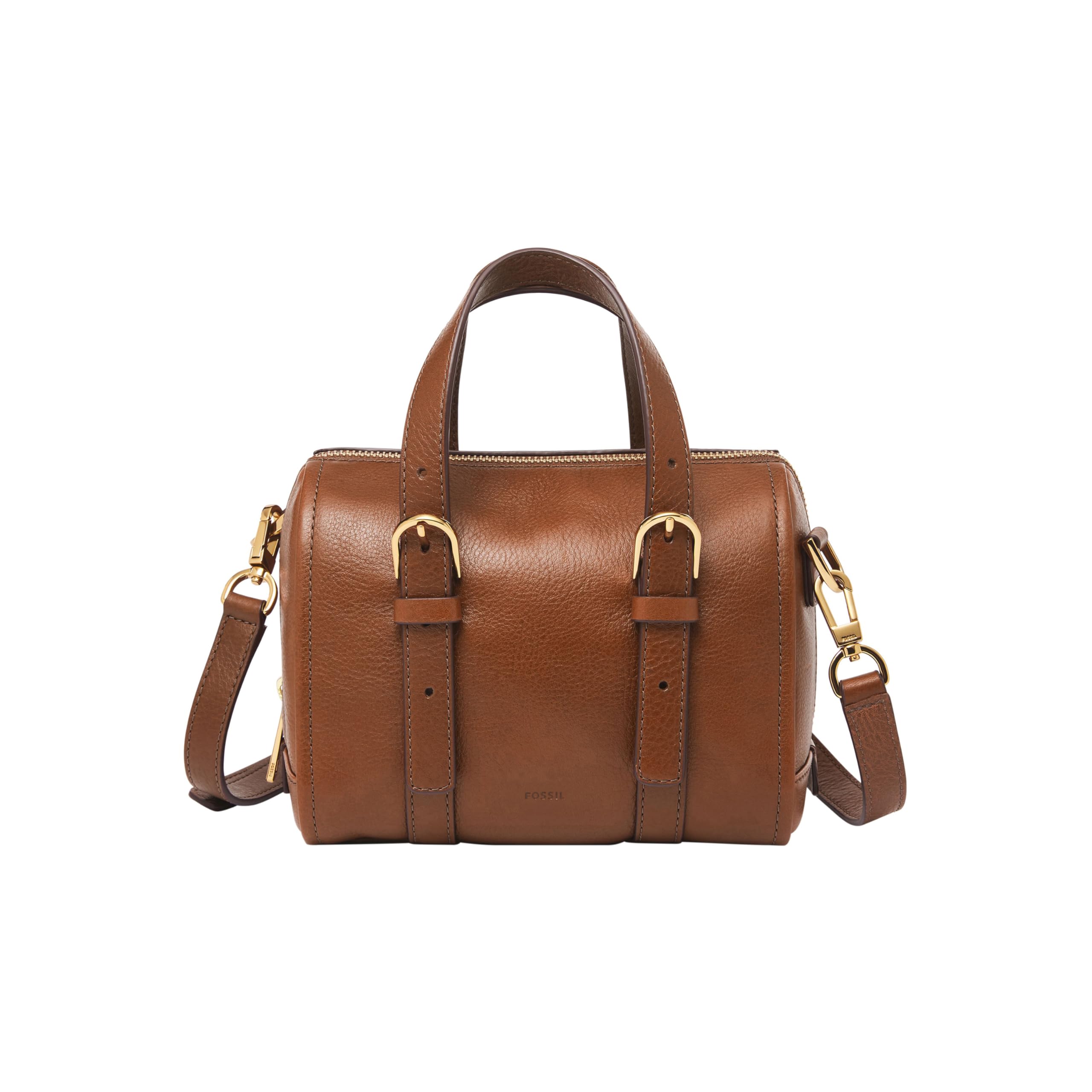 Fossil Carlie Satchel damskie, brązowy, 19 cm L x 12.1 cm W x 17.1 cm H