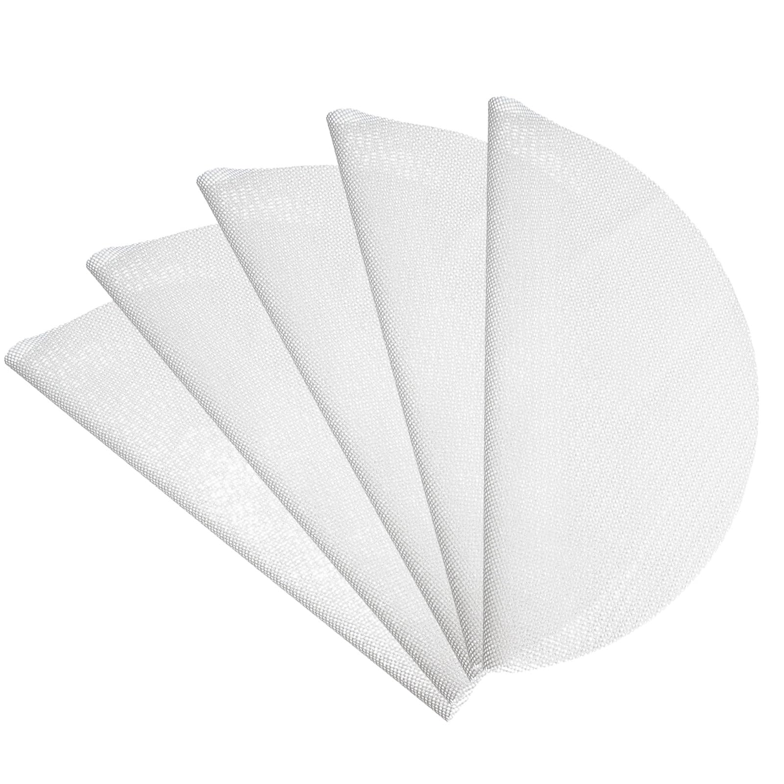 Doublure de cuiseur vapeur en silicone x5 uxcell 40cm blanche anti-adhésive