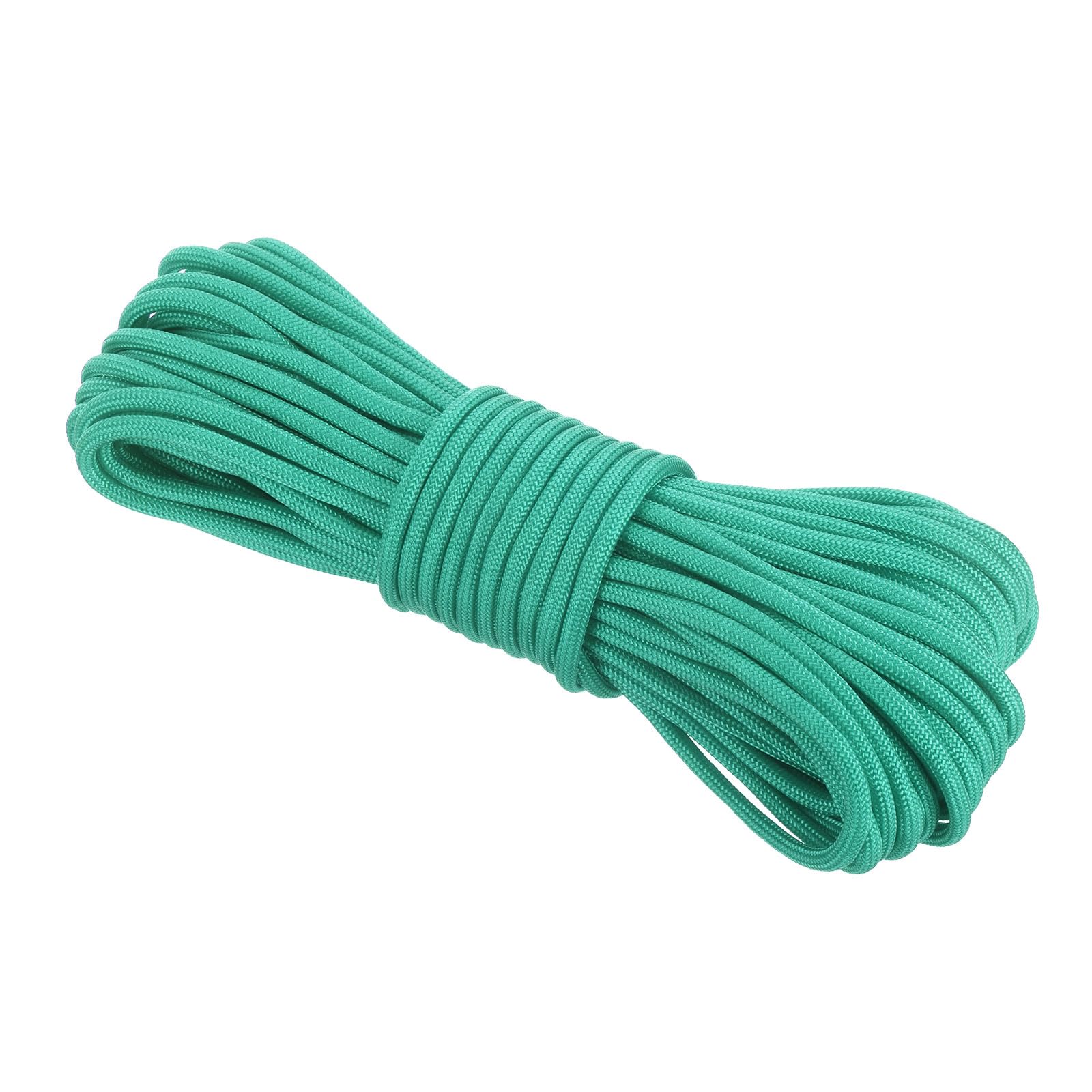 Rebower 550 Paracord Rope 15m, 4mm Thin Paracord Nylon Cord 7-Strand Core [for Tent Camping Outdoor Gear] - Turquoise