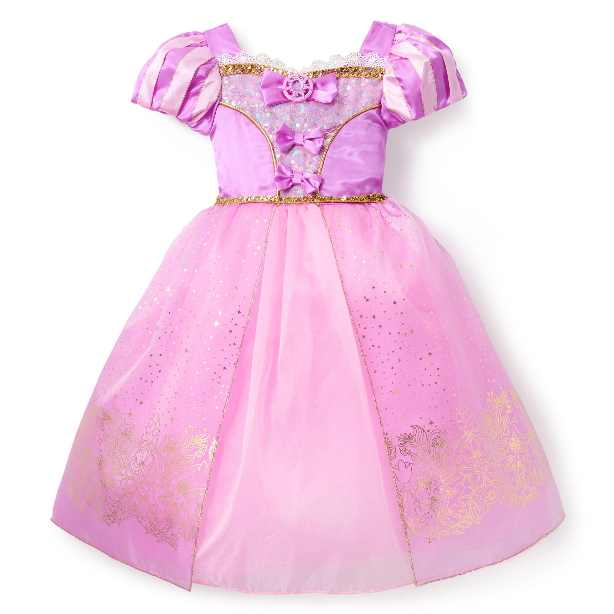 Disney Store Official Rapunzel Costume for Kids, Tangled, Purple Princess  Dress for Parties, Roleplay & Halloween, 7-8 Years Old - BigaMart