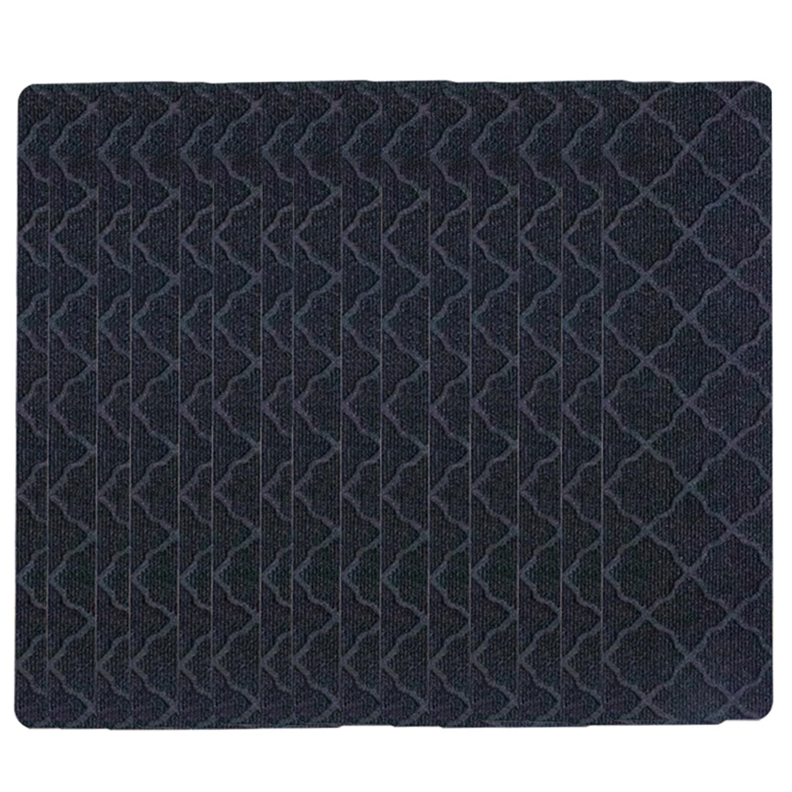 Jazuaiao 15Piece Stair Protections Kits, NonSlip Treads for Family, Easy to Cleans Polyester Mats 76x20cm with Not Residues Backing Steps Mats