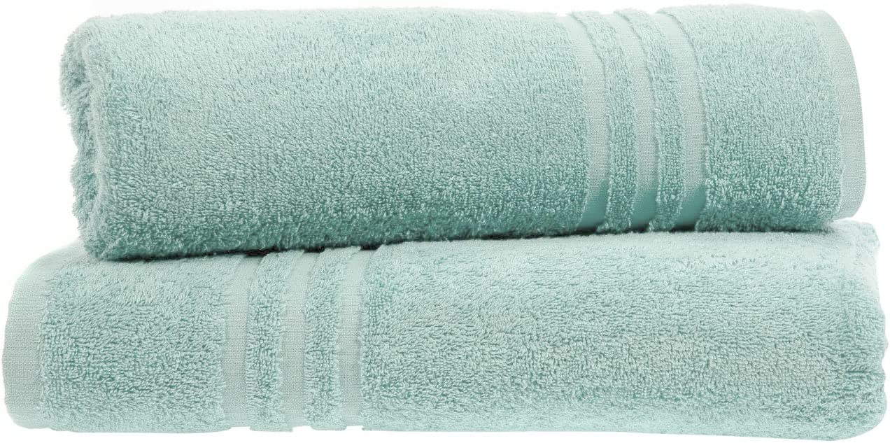 Textile Do Aqua 2 X Large Jumbo Bath Sheets (75 X 150 Cm-500 Gsm) 100% Egyptian Cotton Super Soft Big Bath Sheet Towel Set Body Wrap (, 2)