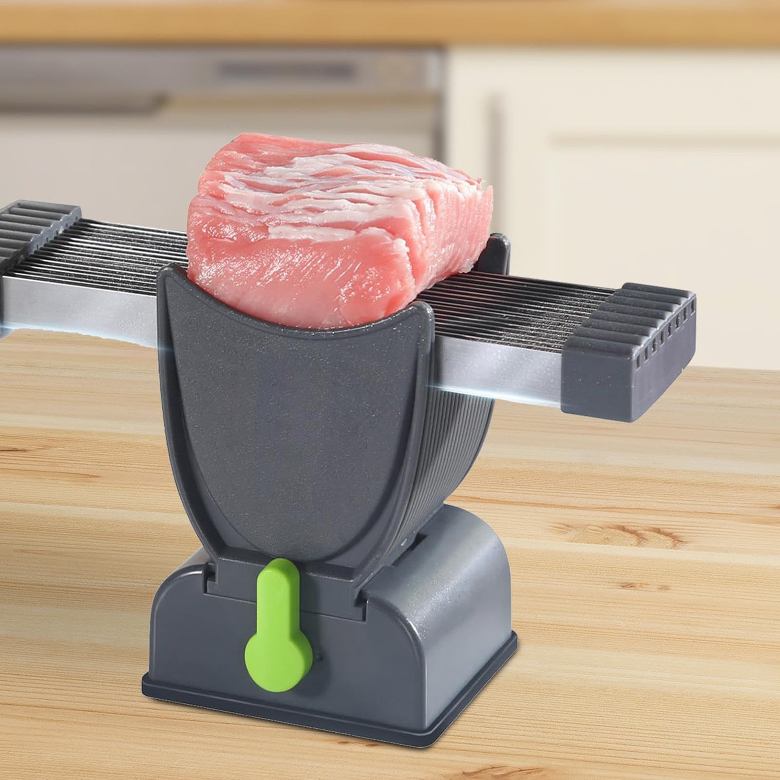 Amazon | 新鮮な生肉用ミートスライサー、ジャーキースライサー、手動