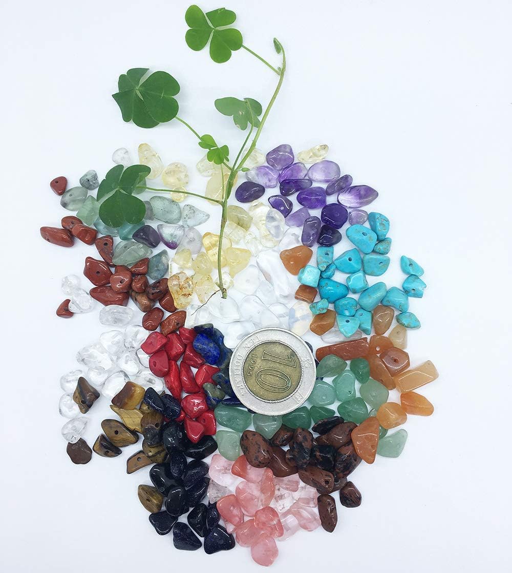 Gemstone Beads Natural Irregular Shaped Stone Chips Crystal Energy Healing Power for Jewelry Making(15-4) 15 material-4