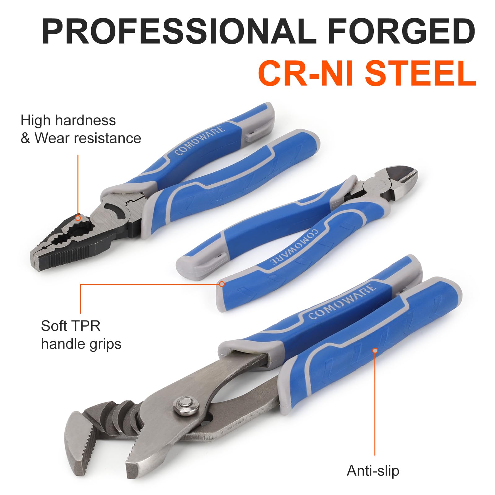 COMOWARE 8Pcs Pliers Set, 12