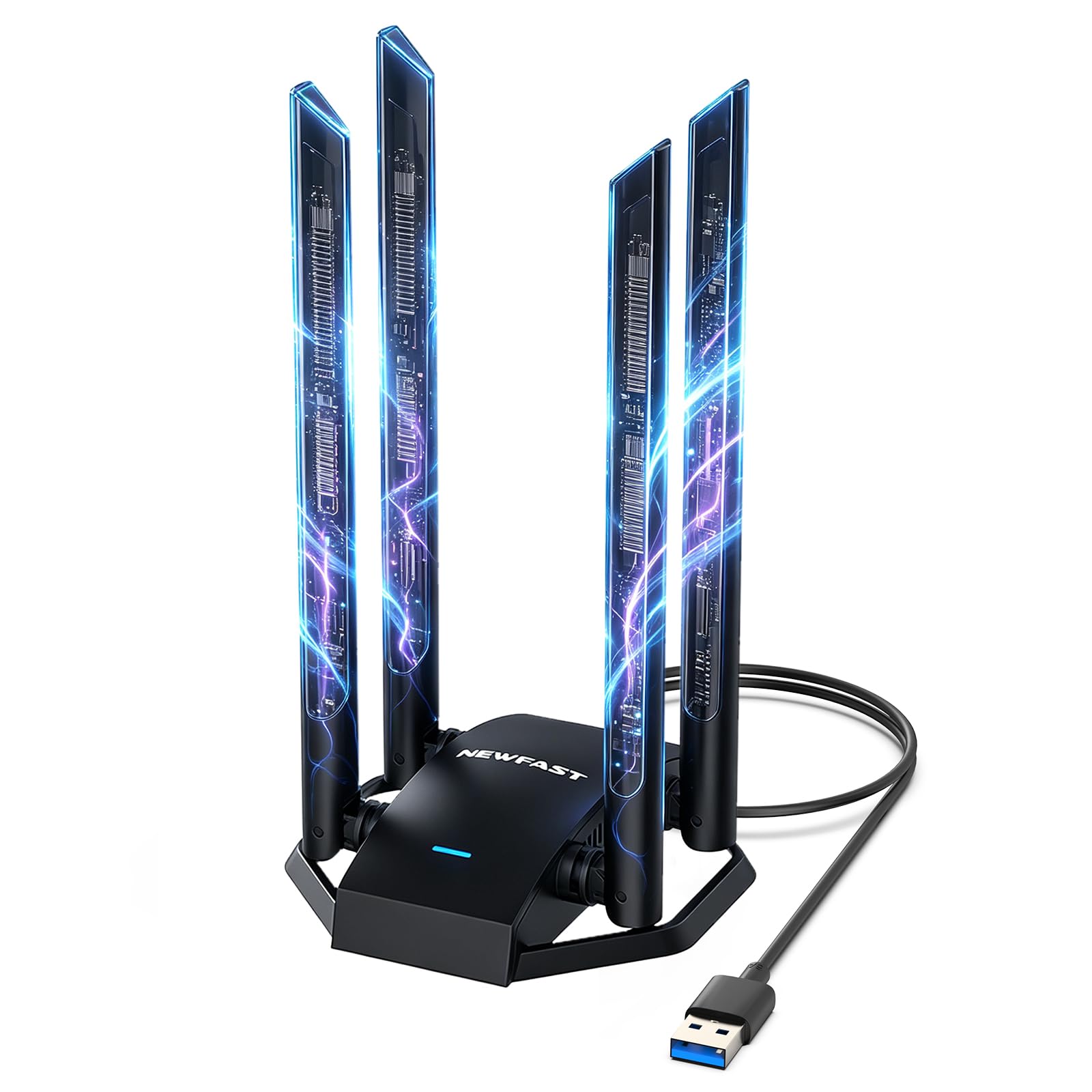 NEWFAST AC1300 Antena WiFi USB Adaptador WiFi USB para PC Dual Band
