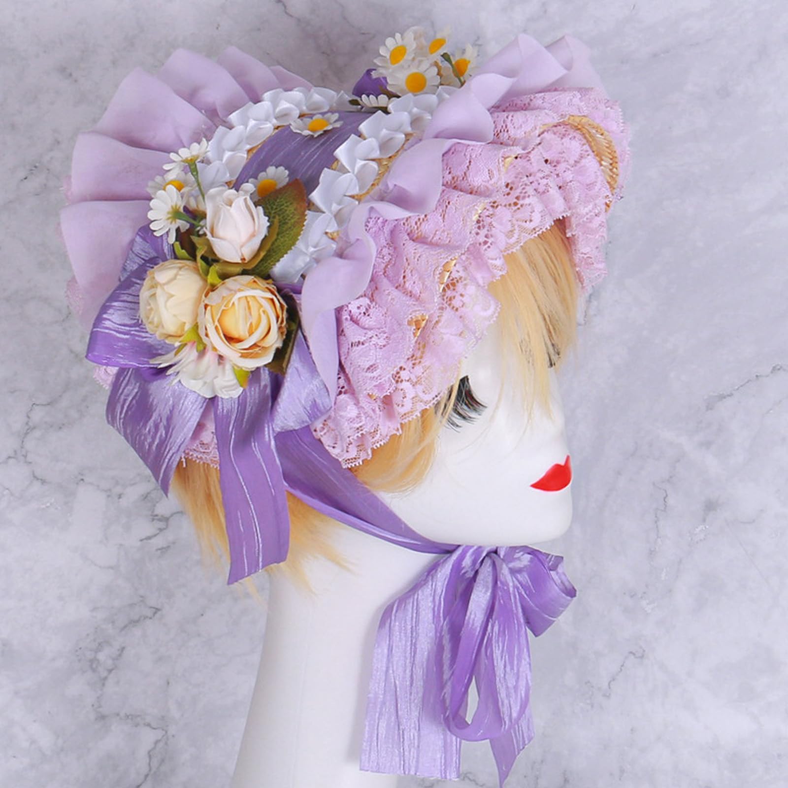 Elegante cappello fascinator in pizzo con fiocco in paglia per feste a tema vintage e vacanze al mare accessorio alla moda
