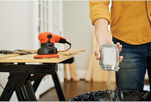 Miniatura 10 de BLACK+DECKER MOUSE - Lijadora eléctrica de detalles de 1.2 amperios (BDEMS200C)