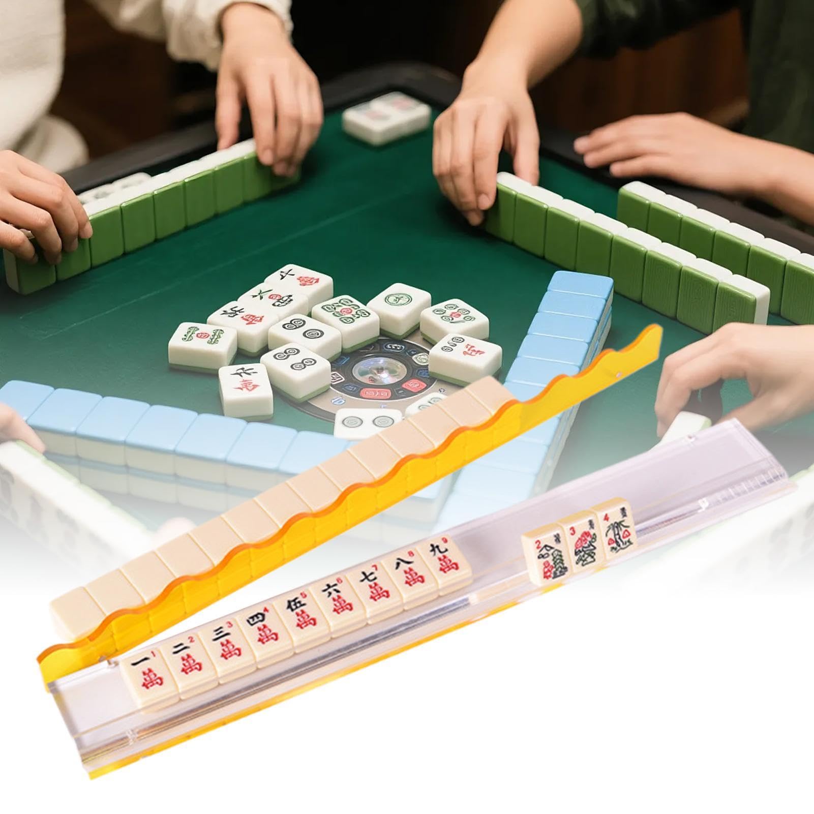 Supporto Per Il Del Mahjong Supporto Per Tessere In Acrilico Trasparente | Rastrelliere E Spingitori Per Tessere Mahjong Per Raduni Familiari, Vacanze E Celebrazioni Festive
