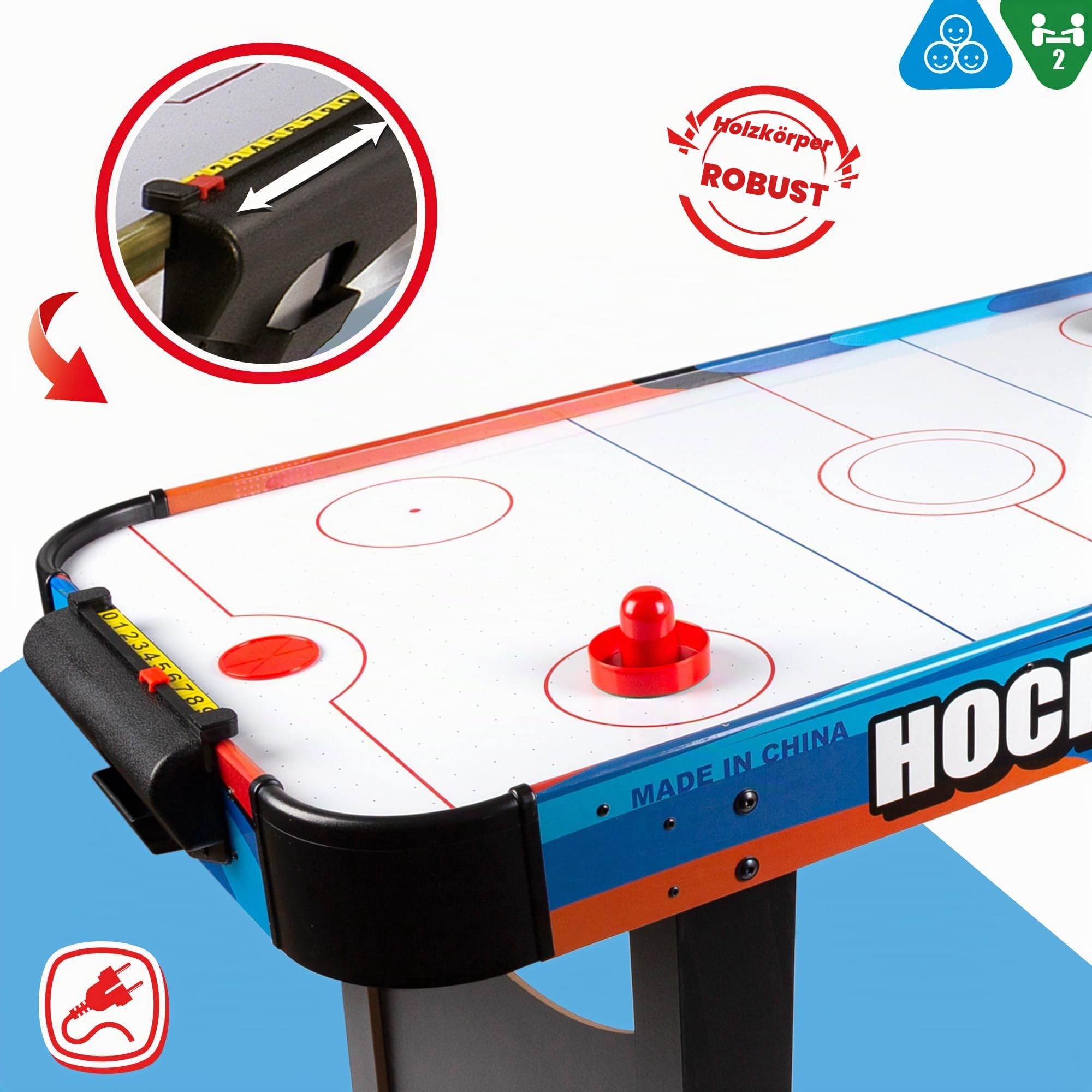 ColorBaby 85330 Air Hockey Tisch, 122 x 61 x 75 cm