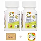 Equate Bisacodyl Gentle Laxative Tablets for Adult Constipation, 5 mg, 100 Count - Total Bisacodyl 5 mg (Pack of 02) 200 Tablets + CreateAndBundle Sticker