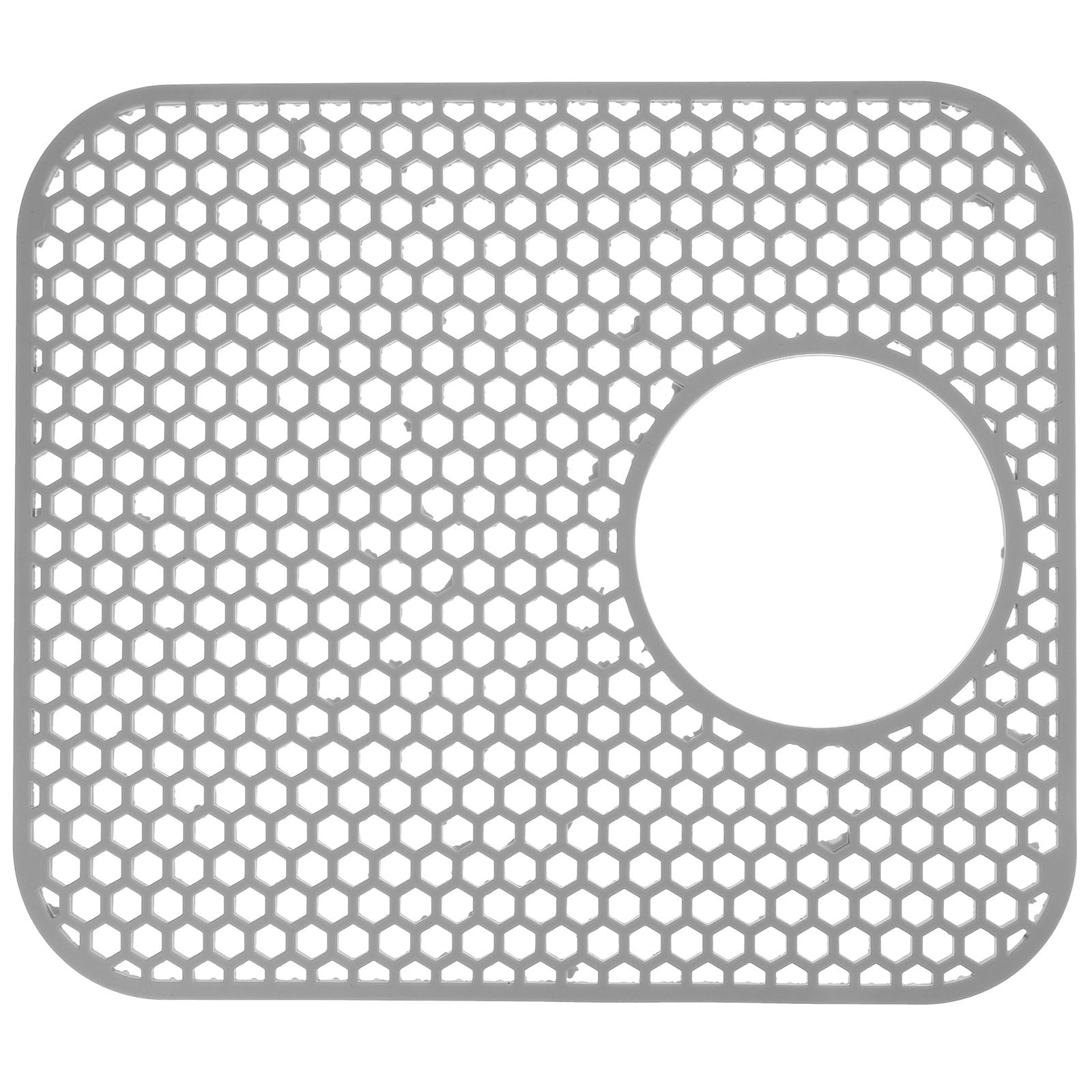 Alfombrilla de silicona para fregadero gris claro ideal para secar vajilla