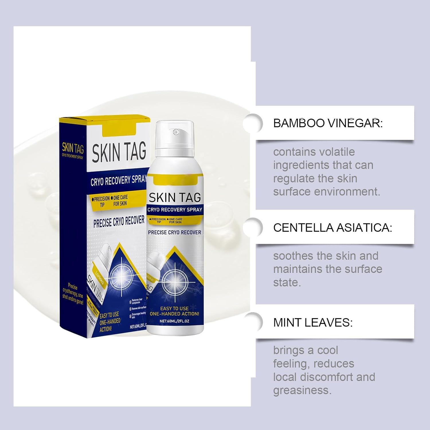 Chill Erase Bump Renewal Spray, Advanced Salicylic Acid Body Spray 2%, Reduces Skin Imperfections, Absorbs Quickly, Natural Skin Serum Suitable for All Skin Types (1Pcs) - Image 3