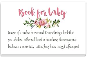 Elegant Baby Shower Books for Baby Shower Request Cards