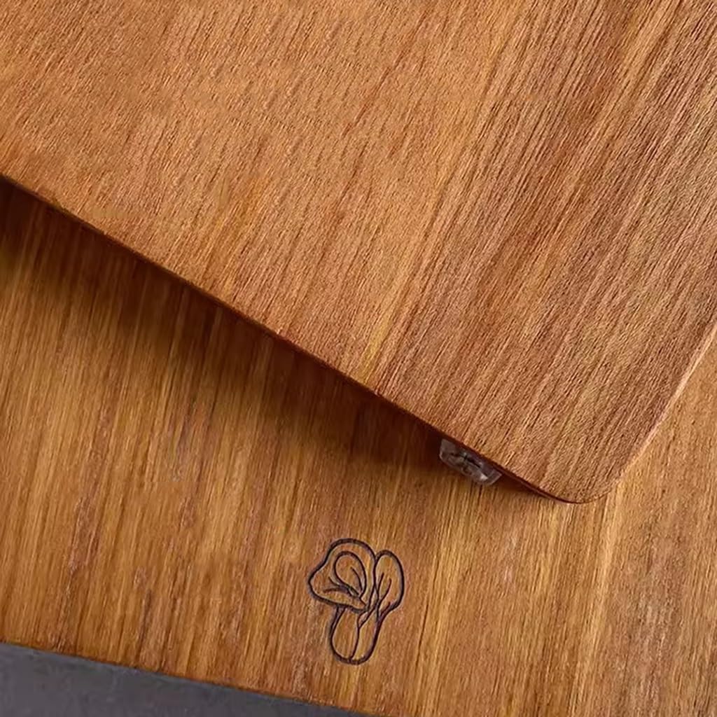 Solidna drewniana dwustronna deska do krojenia z metalowym uchwytem, ​​duża gruba deska do krojenia, deska do sera i wędlin, 40 cm,Deska do krojenia(40cm)