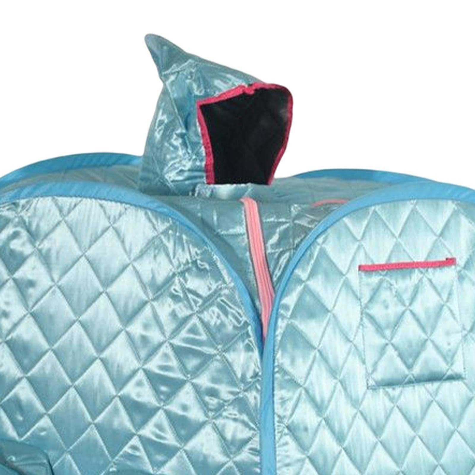 Sauna Room Tent Portátil Plegable Sauna Completa con Doble Cremallera y Tela Aislante Resistente Adecuada para Relajación en Casa Spa Personal y, Azul