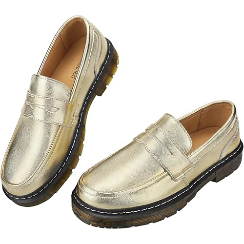 Women's Loafers Classic Penny Loafers for Women Fashion Driving Moccasins Women