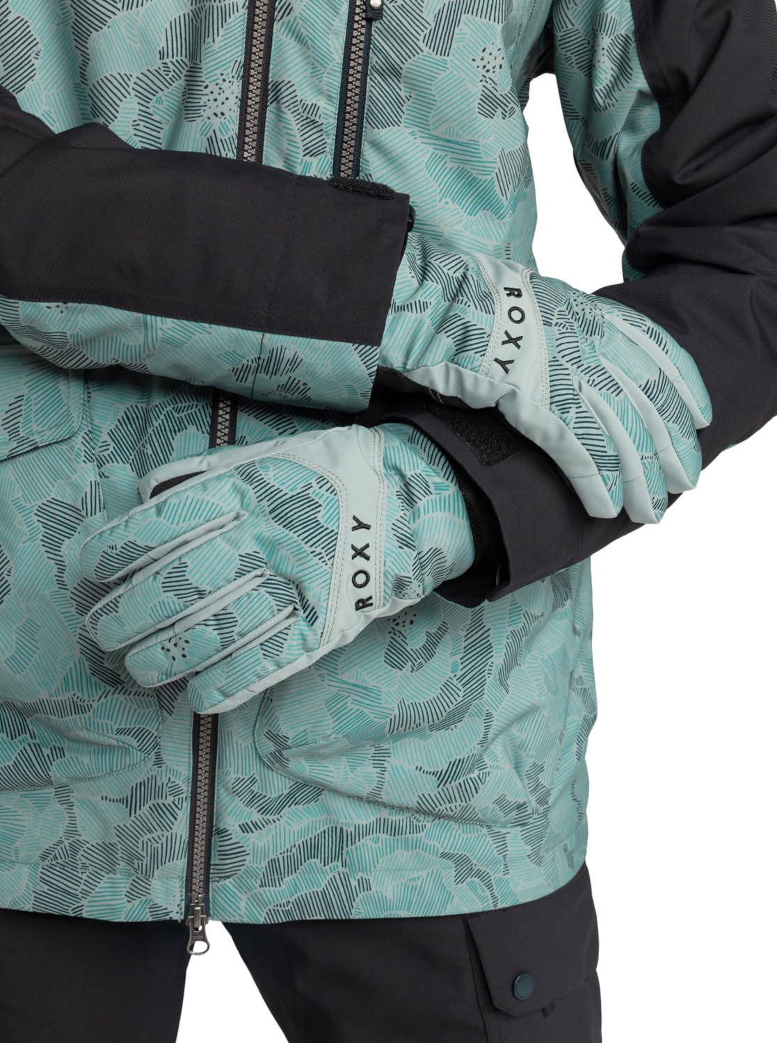 Roxy rękawice JETTY GLOVES damskie zielone S