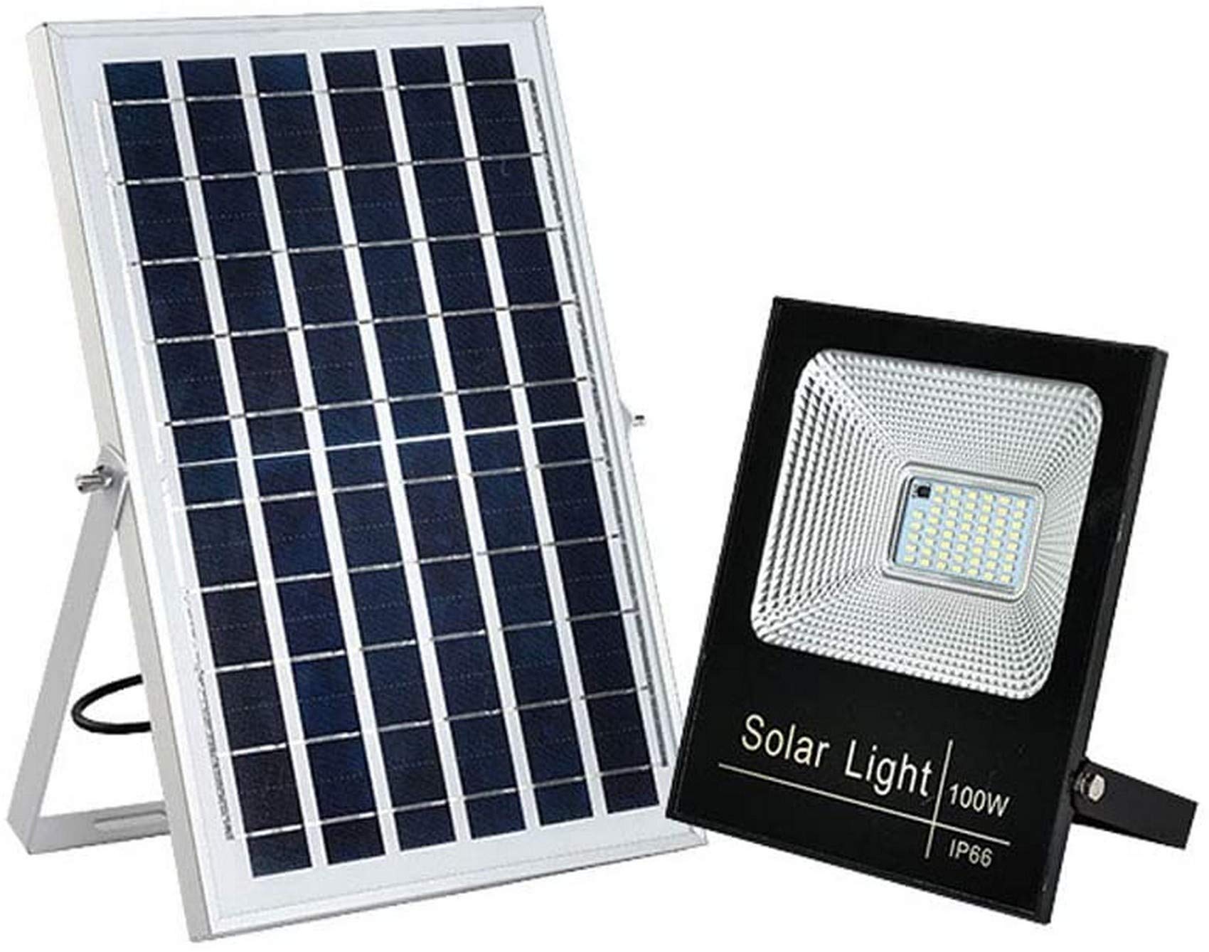 Lampes de sécurité solaires 100W LED IP65 avec projecteur à télécommande pour jardin