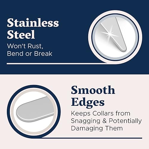 Miniatura 3 de Quality Stays 52 cuellos de metal en caja con división 8 - 22 18 - 235 18 - 25 8 - 275 Plateado