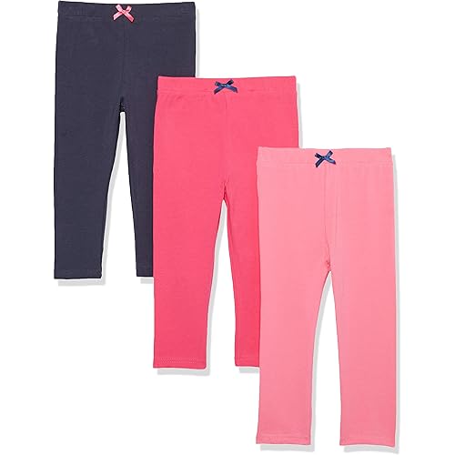 Luvable Friends Baby Girls' Cotton Leggings