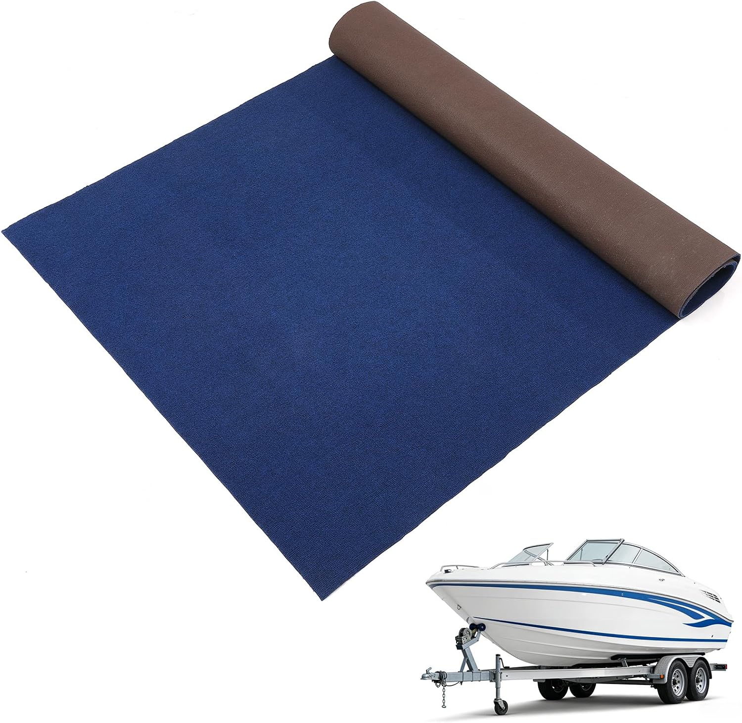 GarveeHome 5x10 ft Marine Carpet, Waterproof Boat Carpet with Non-Slip TPE Backing, 0.2” Thick Indoor Outdoor Carpets Roll for Deck, Patio, RV, Yacht