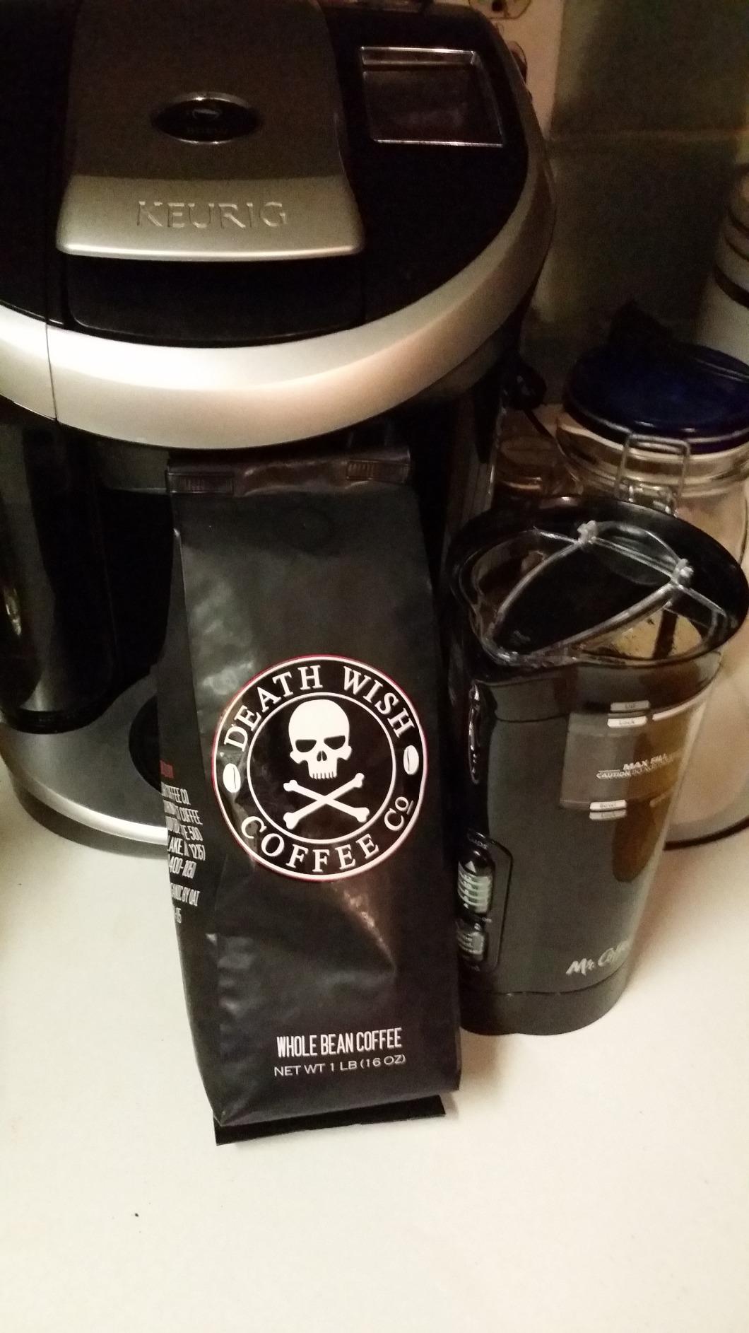 I didn't try it at first because I truly thought that the coffee might taste like liquid draino or would need multiple cups to k