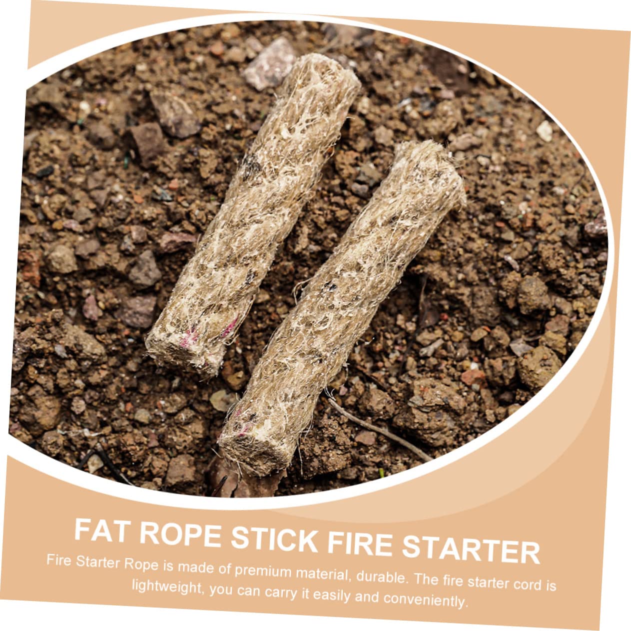 Kisangel Camping Fire Ropes 4 Pack for Outdoor Survival Hiking Trekking Ignite Ropes