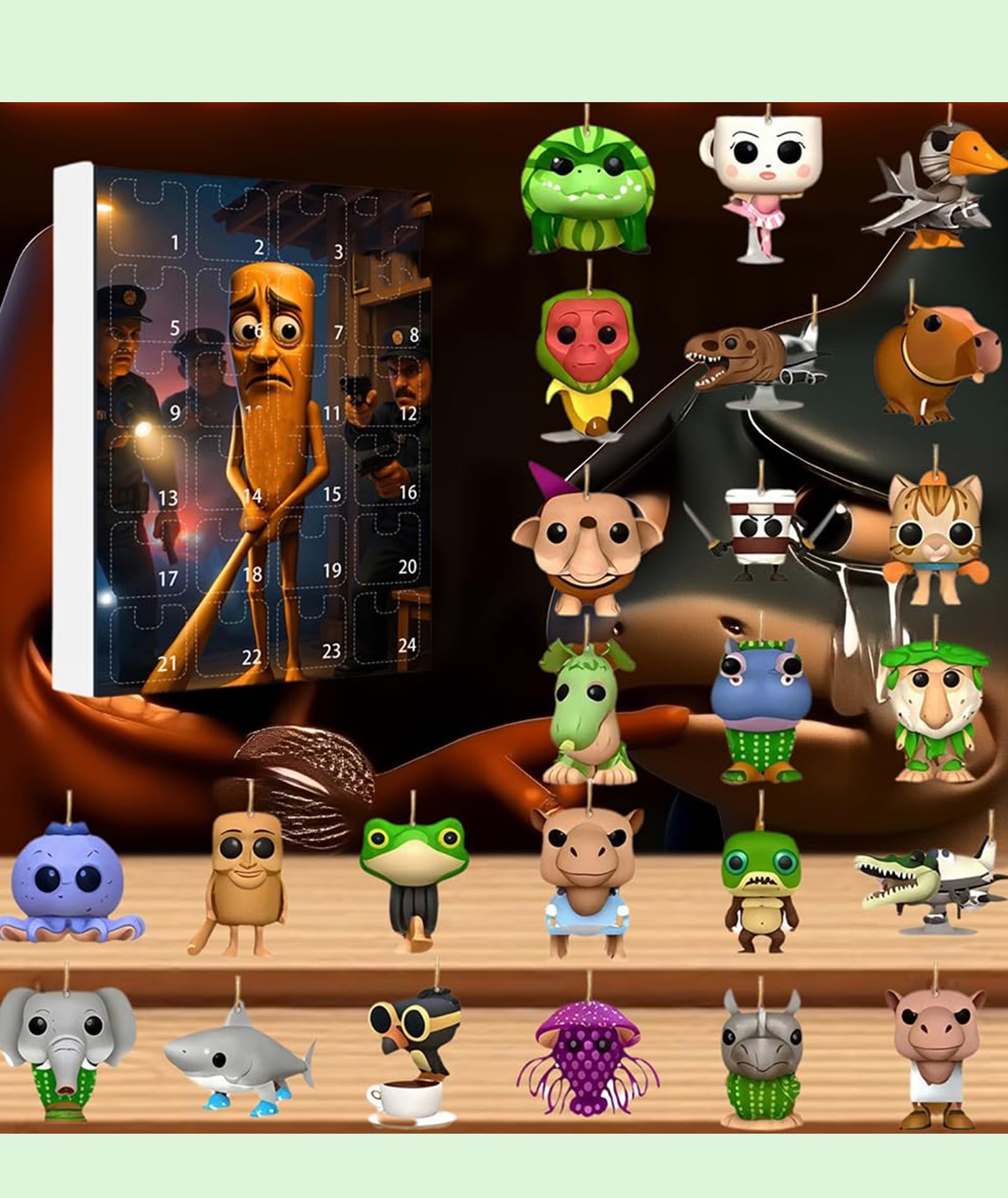 24 Pcs Tralalero Tralala Blind Box, Brainrot, Tung Tung Tung Sahur Toy, 24 Different Images and Unique Pendants as Gifts,Suitable for Sharing Happiness on Birthdays Holidays or Special Occasion - Image 4 thumbnail
