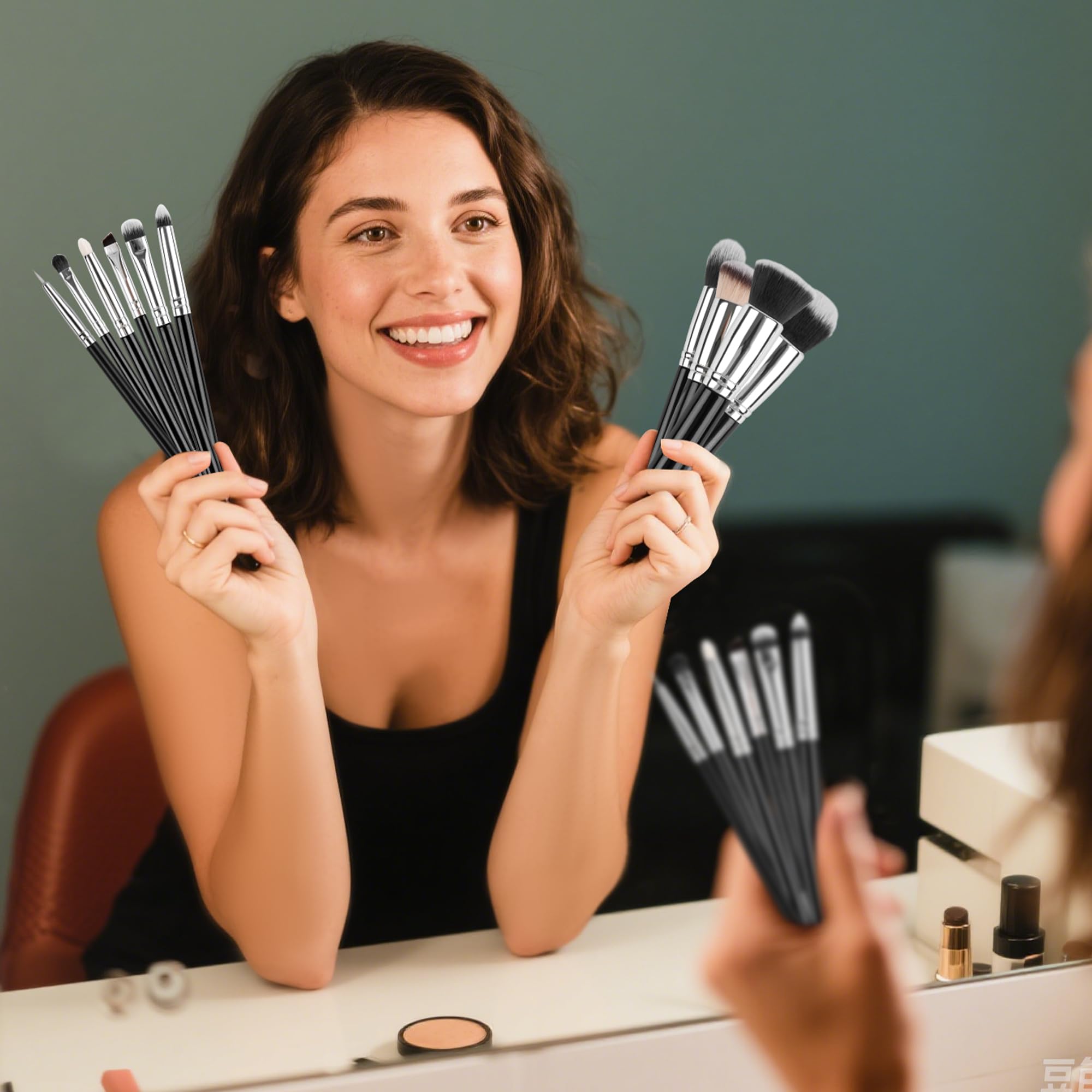 Kit de maquillaje, juego de herramientas de maquillaje multifuncional con brochas de maquillaje, brochas de maquillaje, juego de brochas de maquillaje, satisface las necesidades de maquillaje de todas