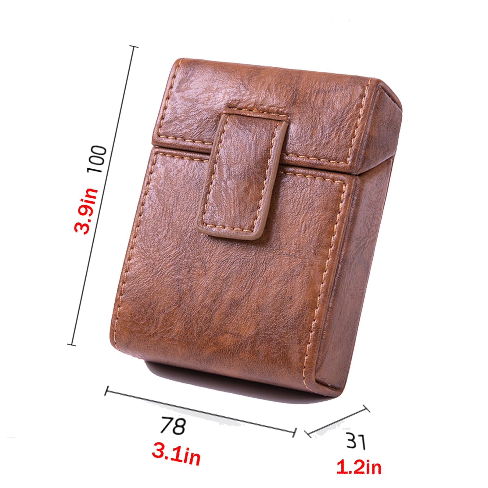 Amazon | シガレットケース PUレザー タバコケース 紙タバコとライター