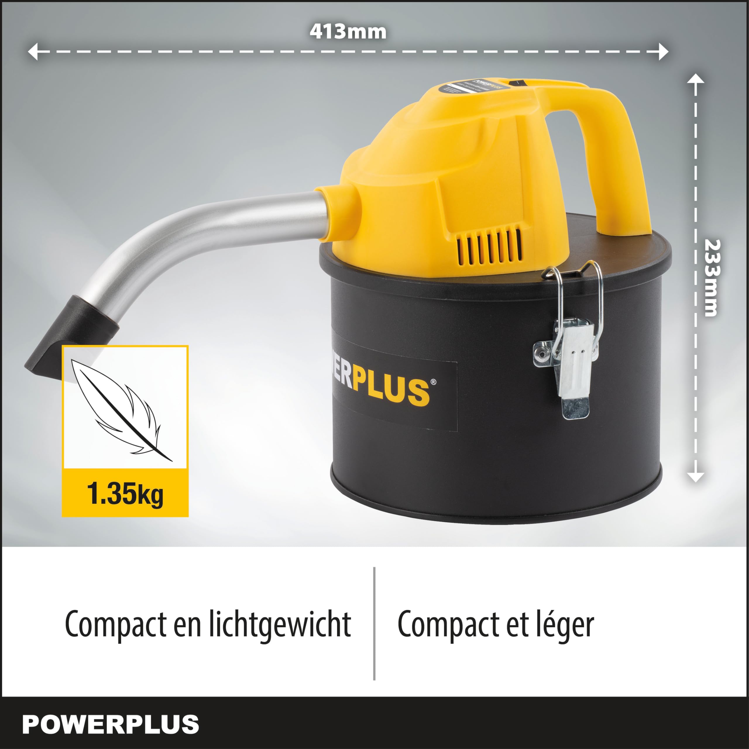 POWER plus Powerplus POWX3004-600 W aspirapolvere compatto per camino, forno – aspiracenere 4 l serbatoio – max 40°