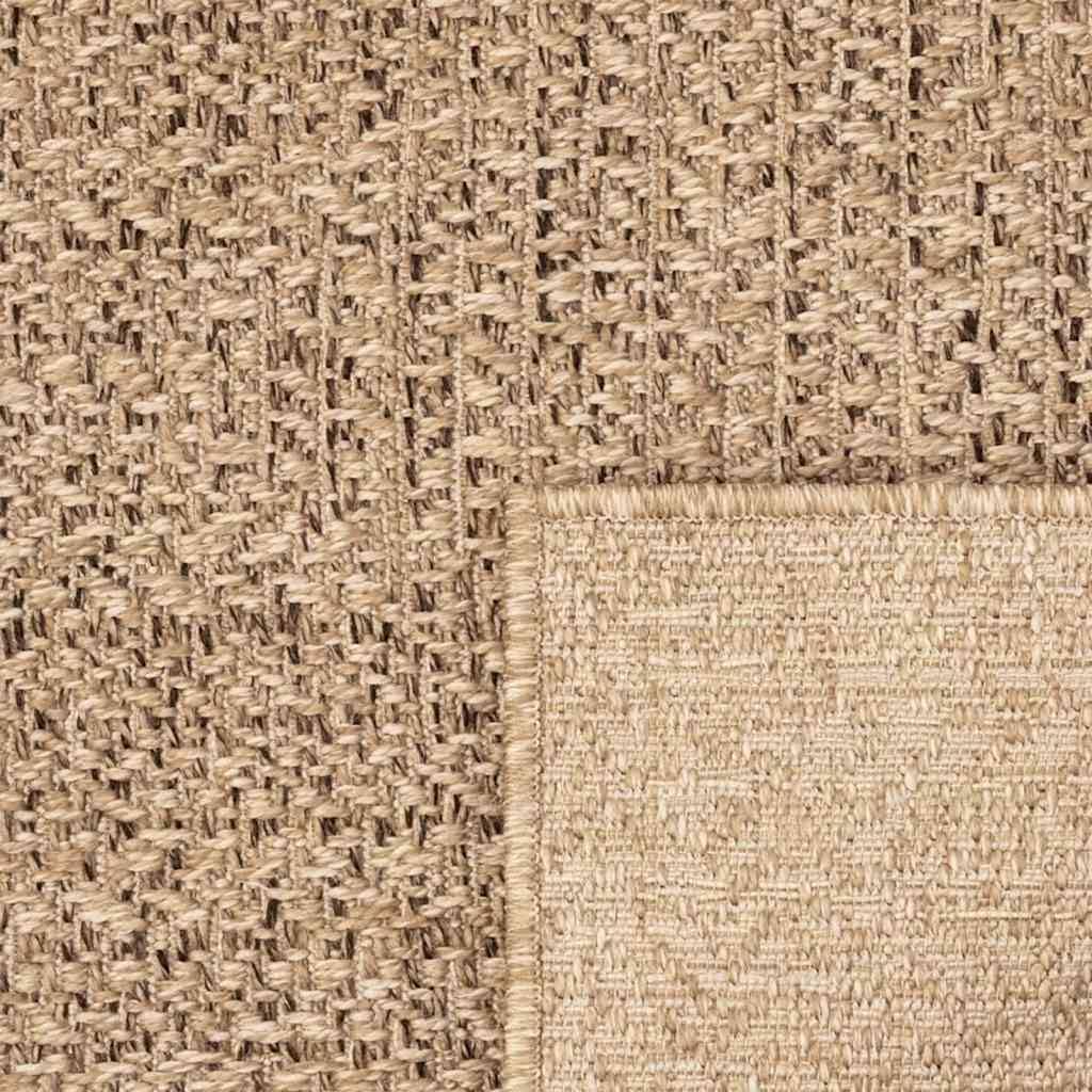 vidaXL Teppich, Teppich für Wohnzimmer Garten Balkon Terrasse, Bodenmatte Läufer Rechteckig, Balkonteppich Terrassenteppich, 80x200cm Jute-Optik Indoor Outdoor