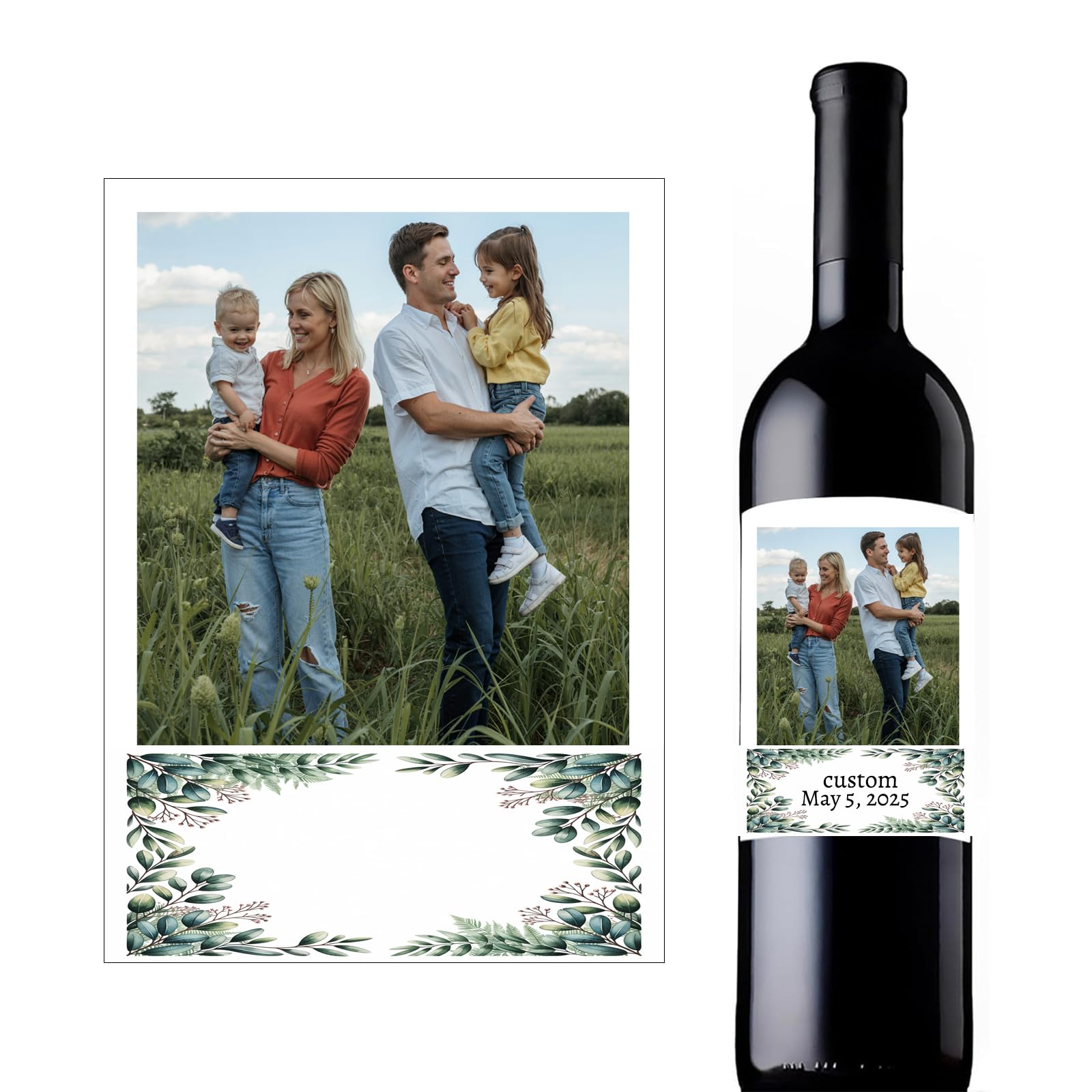 Custom Wine Bottle Labels for Corporate Events | Branded Bottle Tags for Clients