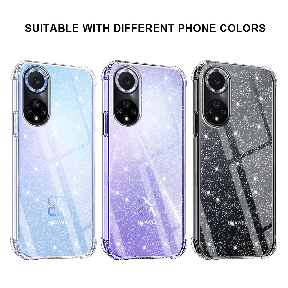 Yoedge 2 Pezzi Cover per Huawei P30 Lite 6,15, Squishy Silicone TPU Custodia per Cellulari con Disegni Aesthetic, Ultra Sottile Matte Antiurto Originale Cover Disegno Case, Amore