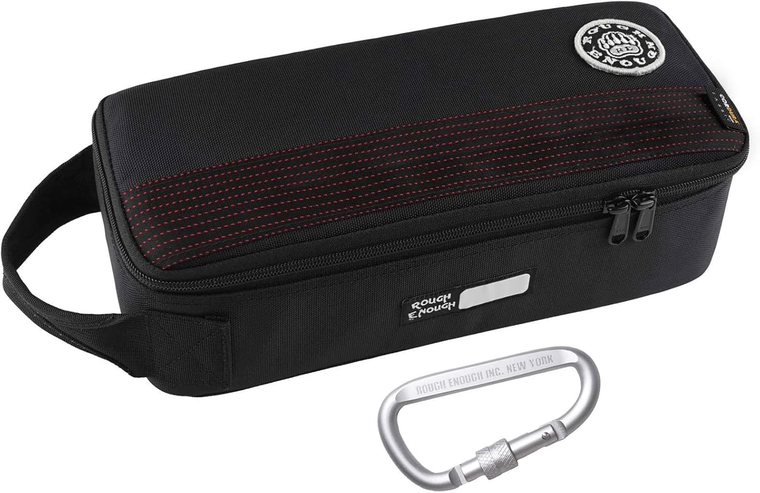 Rough Enough Small Tool Bag Pouch Portable Tool Box EDC Organizer with Handle, 12 Inch, Cordura, Padded Water Resistant Base, Black